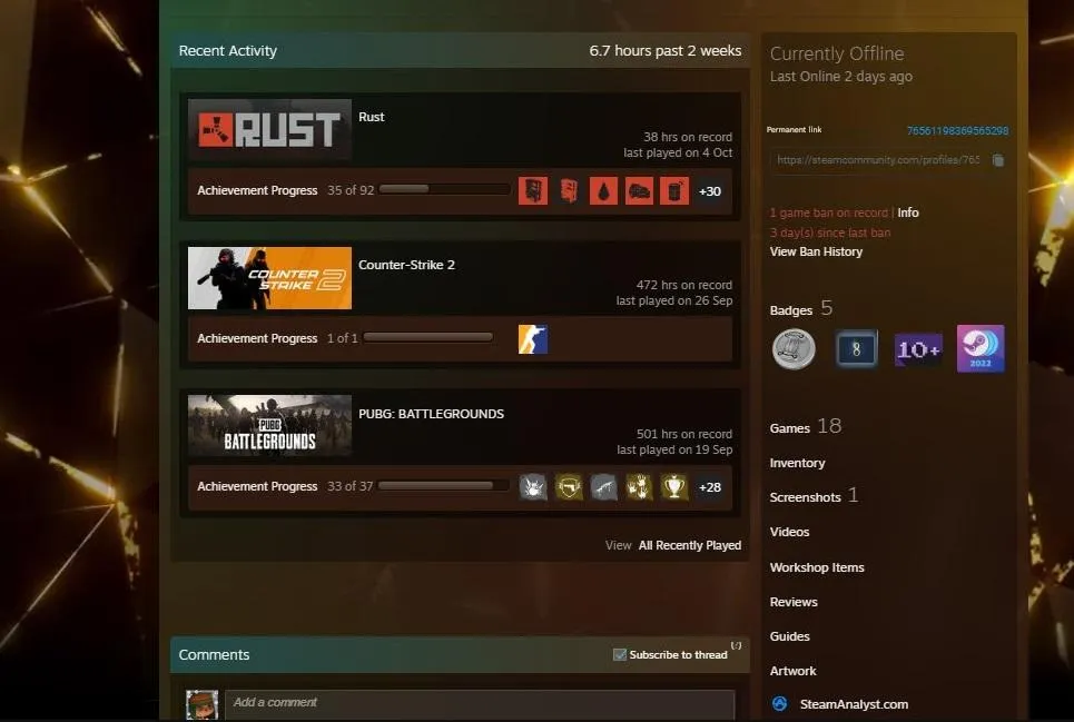 CS224 PRIME ENABLED + 18 Games + 2 Medals and 3 Coins + PUBG & CS2 Skins including Startrak Nova Clear Polymer FT | MP9 RUBY POISON DART | P90 Traction | Galil Rocket POP and more.